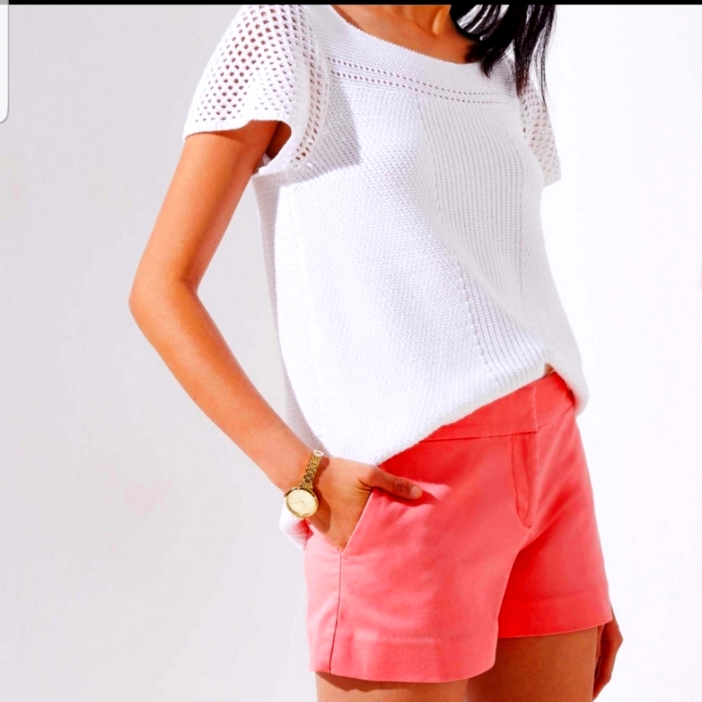 LOFT Riviera Short NWT in coral Sz:0 6"inseam - Picture 1 of 11